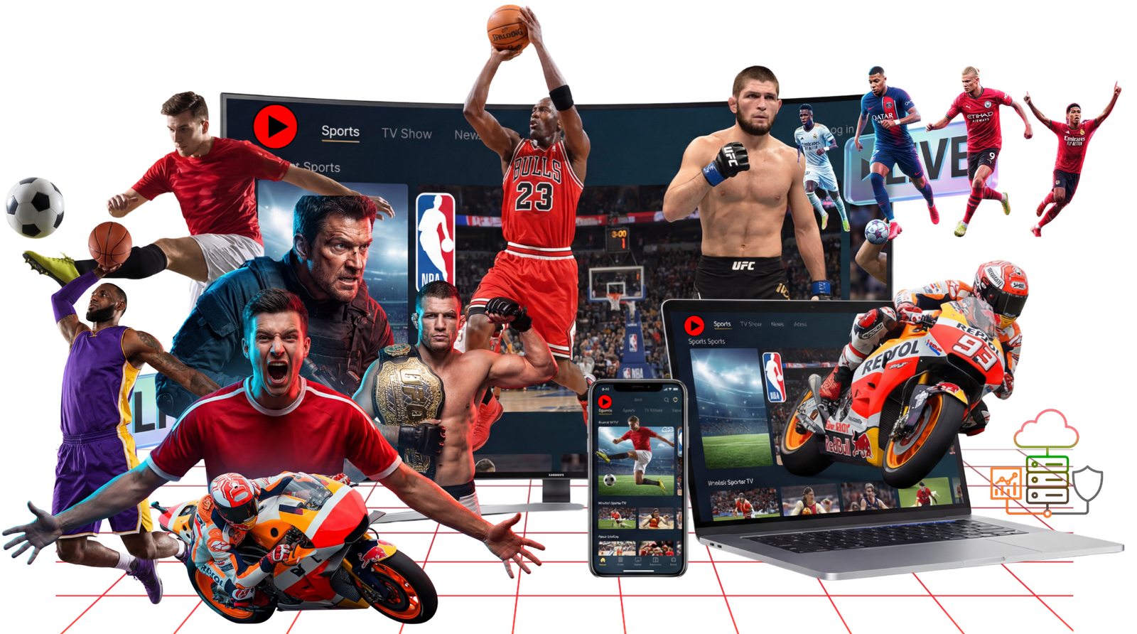 Abonnement IPTV France 2024 - Regardez tous les matchs de football en direct sur smartphone - beIN Sports, Sky Sports, Ligue 1, Premier League